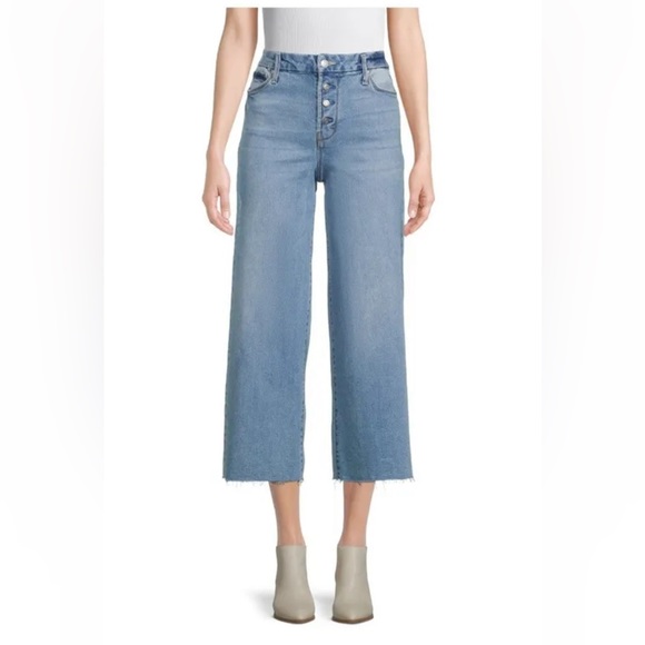 👖 NWOT Time and Tru High Rise Stretch Wide Leg Jeans - Size 16 - Picture 2 of 11